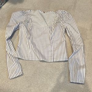 Free people puff sleeve top